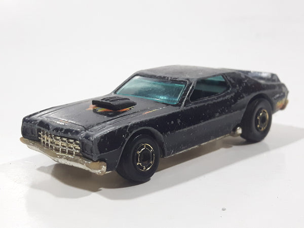 Vintage 1979 Hot Wheels Torino Stocker Black Die Cast Toy Car Vehicle