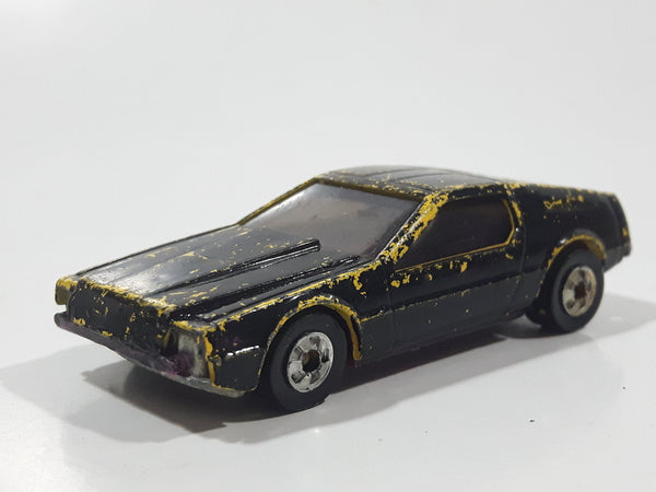 Vintage 1979 Hot Wheels Turismo Yellow (Painted Black) Purple Interior Die Cast Toy Car Vehicle