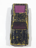Vintage 1979 Hot Wheels Turismo Yellow (Painted Black) Purple Interior Die Cast Toy Car Vehicle