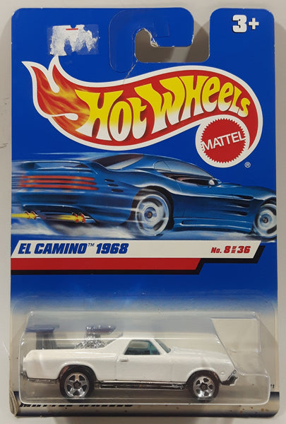 2000 Hot Wheels First Editions 68 El Camino Pearl White Die Cast Toy Muscle Car Vehicle New In Package