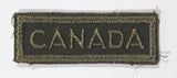 Canada Army Green Bar Shaped 3/4" x 2 1/4" Fabric Military Insignia Patch Badge