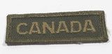 Canada Army Green Bar Shaped 3/4" x 2 1/4" Fabric Military Insignia Patch Badge