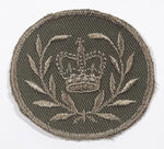 Canada Army Royal Kings Crown with Laurel Wreath 1 7/8" x 2 1/8" Fabric Military Insignia Patch Badge