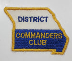 District Commander Club American Legion 2 1/8" x 3" Fabric Military Insignia Patch Badge