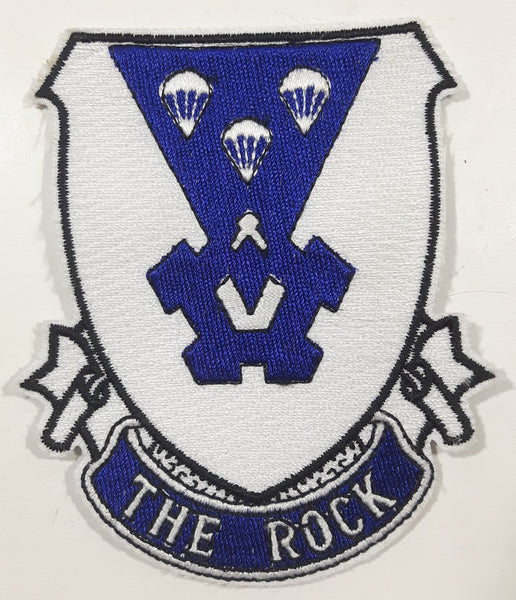 U.S. Army 503rd Infantry Regiment The Rock Blue and White 3 1/4" x 3 1/4" Fabric Military Insignia Patch Badge