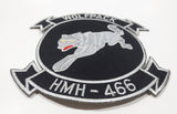 USMC Marines Helicopter Squadron HMH 466 Wolfpack 4 3/4" x 4 3/4" Fabric Military Insignia Patch Badge