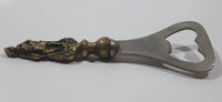 Antique Peerage Man Figural Brass Metal Bottle Opener Made in England Pat No. 466444 Pat No. 812222