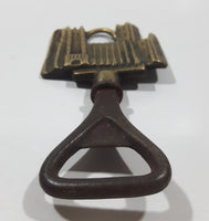 Antique Canterbury Castle Brass Metal Bottle Opener Made in England