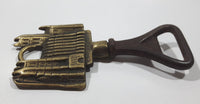 Antique Canterbury Castle Brass Metal Bottle Opener Made in England