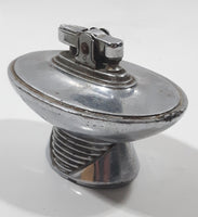 Vintage 1954 Ronson Tempo Art Deco Chrome Table Top Lighter