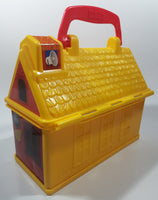 2008 Mattel Fisher Price Play Family Fire Station Toy Plastic Container with Handle