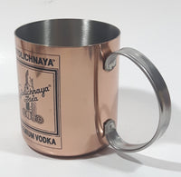 Stolichnaya Vodka Premium Vodka Copper Stainless Steel Cup with Handle