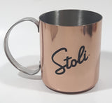 Stolichnaya Vodka Premium Vodka Copper Stainless Steel Cup with Handle