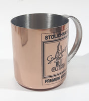 Stolichnaya Vodka Premium Vodka Copper Stainless Steel Cup with Handle