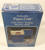 1996 Pepsi Cola Vending Machine Shaped Plastic Coin Sorter Bank with Box