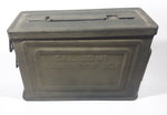 Vintage WWII Cal. .30 Crown M1 USA Military Embossed Lettering Ammunition Box