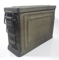 Vintage WWII Cal. .30 Crown M1 USA Military Embossed Lettering Ammunition Box