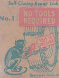 Antique 1948 Monkey Link Self-Closing Repair Link No. 1 Tools Required with Three Links In Box Toronto Canada