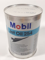 Mobil Jet Oil 254 946 mL 1 U.S. Quart Metal Can Full