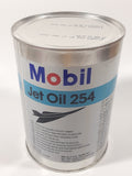 Mobil Jet Oil 254 946 mL 1 U.S. Quart Metal Can Full