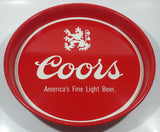 Vintage Coors America's Fine Light Beer 13" Diameter Round Metal Red Beverage Serving Tray