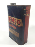 Rare Antique Kemso Chemicals Co. Hydraulic Shock Absorber Fluid No. 1 For Lovejoy, Monroe, Rolls Royce And Others Of This Type 7 1/4" Tall 32 Fl. Ozs. Metal Can with Paper Label Sarnia Ontario