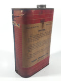 Rare Antique Kemso Chemicals Co. Hydraulic Shock Absorber Fluid No. 1 For Lovejoy, Monroe, Rolls Royce And Others Of This Type 7 1/4" Tall 32 Fl. Ozs. Metal Can with Paper Label Sarnia Ontario