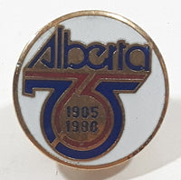 Alberta 75th Anniversary 1905 - 1980 5/8" Enamel Metal Lapel Pin