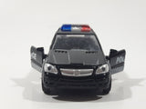 MiniAuto 6401H Police Special Agent Black Pull Back Die Cast Toy Car Vehicle with Opening Doors