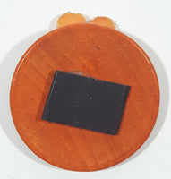 Victoria Hamiliton Together We Are Strong Eccles 4:9 Orange Flower Round 1 1/2" Wooden Fridge Magnet