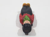 Dutch Boy in Green Top with Red Sweater and Black Pants 5/8" x 1 3/4" Celluloid Fridge Magnet