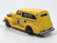 2017 Matchbox Hazardous Materials Team 1939 Chevy Sedan Delivery Van Yellow Die Cast Toy Car Vehicle