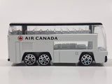 RealToy Air Canada Shuttle Double Decker Bus White Die Cast Toy Car Vehicle