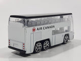 RealToy Air Canada Shuttle Double Decker Bus White Die Cast Toy Car Vehicle