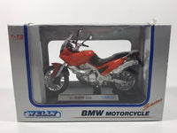 Welly BMW Motorcycle Series '97 BMW F650 Motor Cycle Street Bike Red 1/18 Scale Die Cast Toy Vehicle New in Package