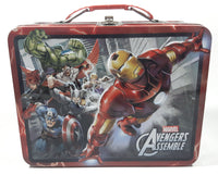 Marvel Avengers Assemble Iron Man and Others Embossed Tin Metal Lunch Box