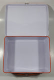 2008 BC Government Act Now CFL BC Lions Football Team "Every Move Is A Good Move" Orange and White Metal Lunch Box