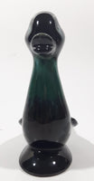 Vintage 1960s Blue Mountain Pottery Duck Duckling Bird Drip Glaze Decorative Pottery Ornament