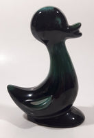 Vintage 1960s Blue Mountain Pottery Duck Duckling Bird Drip Glaze Decorative Pottery Ornament