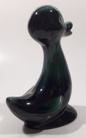 Vintage 1960s Blue Mountain Pottery Duck Duckling Bird Drip Glaze Decorative Pottery Ornament