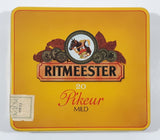 Vintage Ritmeester 20 Pikeur Mild Yellow Tin Metal Cigar Cigarette Case