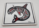 Orca Abroginal Art 6" x 6" Ceramic Tile Trivet