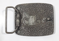 Volcom Pink Enamel Engraved Metal Belt Buckle