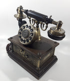 Antique Style Paramount Collection Classic Series Model 1911 Presidential Brass Eagle Wood Cased Ornate Engraved Push Button Telephone