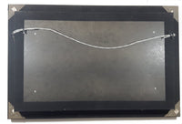 Vintage Last Supper Jesus Engraved 3D Brass Raised Relief 19 1/4" x 28 3/4" Framed Wall Art