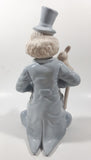 Paul Sebastian Design Clown with Top Hat and Cane Holding Rabbit 9 1/2" Tall Porcelain Figurine