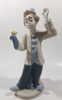 1993 PS Paul Sebastian Design Limited Edition Clown with Flower Bouquet 8 1/4" Tall Porcelain Figurine