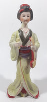 Vintage Japanese Lady 7" Tall Ceramic Figurine