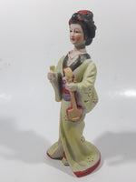 Vintage Japanese Lady 7" Tall Ceramic Figurine