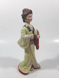 Vintage Japanese Lady 7" Tall Ceramic Figurine